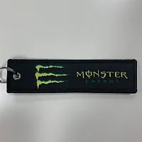 Брелок Текстильный черный Monster Energy